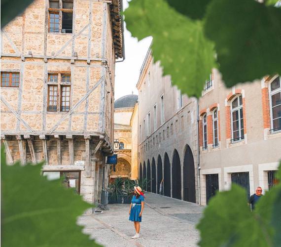 Ruelles et maison en colombage