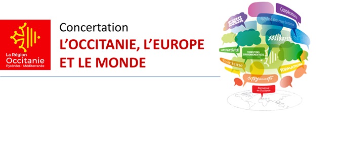 Logo Concertation citoyenne Région Europe et International