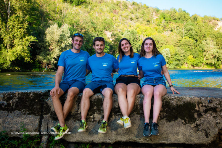 Équipe de Granhòta, initiative écoresponsable ©Hervé Leclair/Algodia - CRTL Occitanie/Granhòta