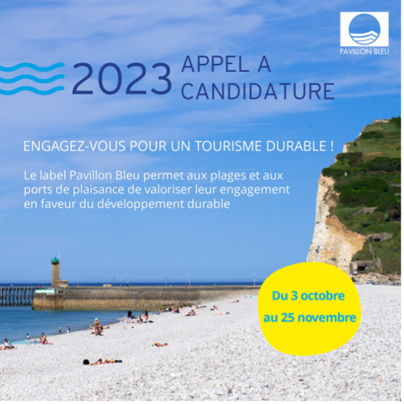 Candidature 2023 label Pavillon Bleu