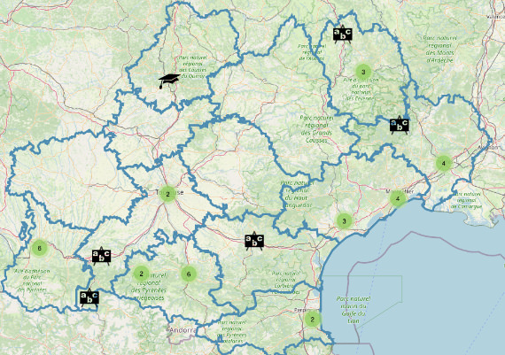 Carte Réseau des Ecoles et universités partenariat Pack Etudiant CRTL