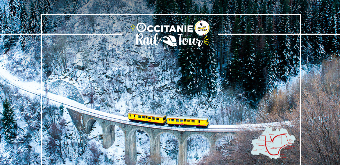 ORT train jaune sous la neige ©Shutterstock