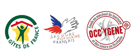 Logos gîtes solidaires Fonds Occ'Ygène