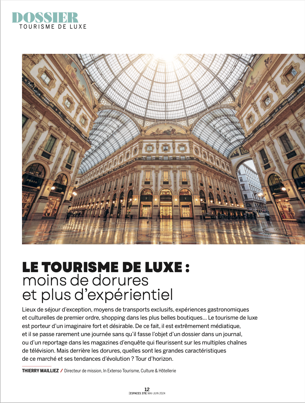 Revue-Espaces- Tourisme-de-luxe-mai-juin-2024