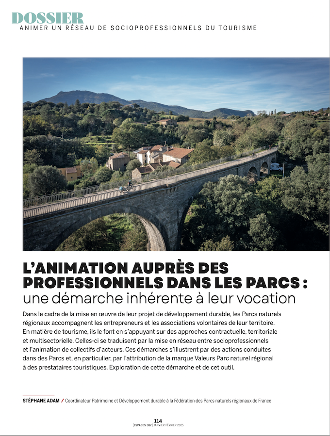 Article_revue_espaces_animation_dans_les_parcs_jan_fev_2025