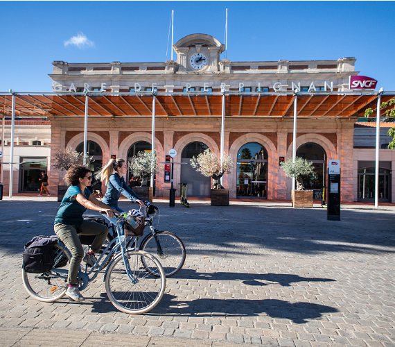 Visite de Perpignan à vélo ©Olivier Octobre - CRTL Occitanie