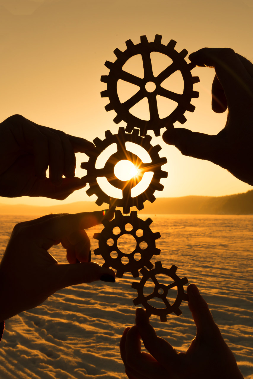 Symbole travail d'équipe © iStock / Gerasimov